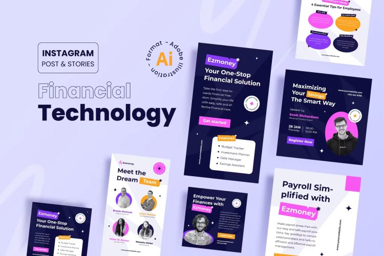 50+ Best Instagram Posts & Stories PSD Templates 2023